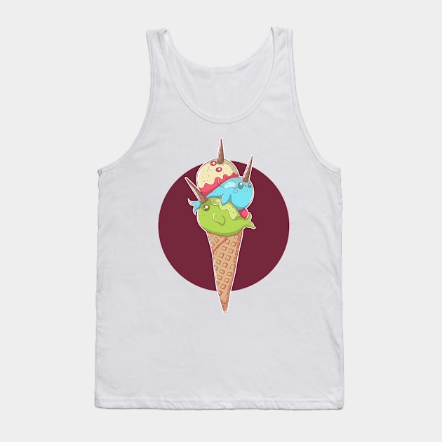 Narwhal icecream Tank Top by Harsimran_sain